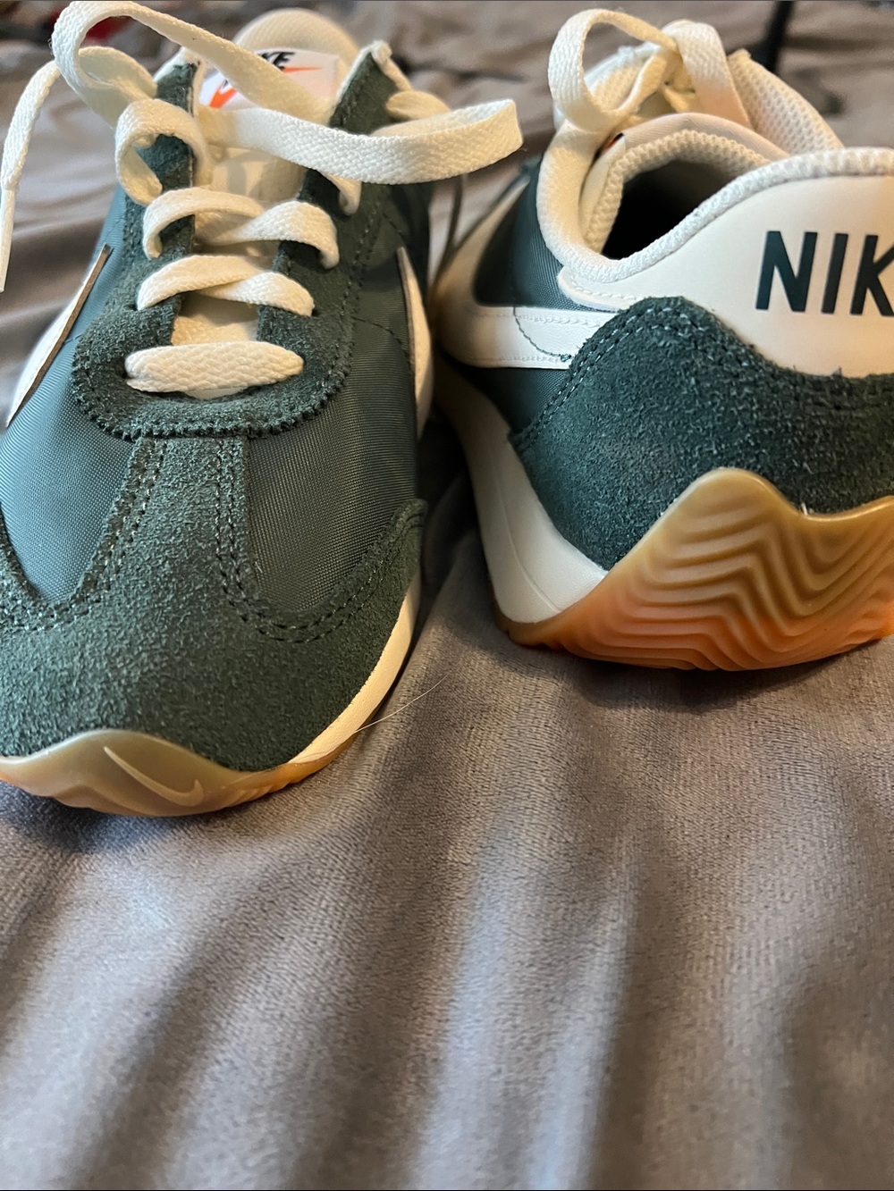 Nike Pacific Dark Green and White Women's Athletic Sneakers - Picture 6 of 10